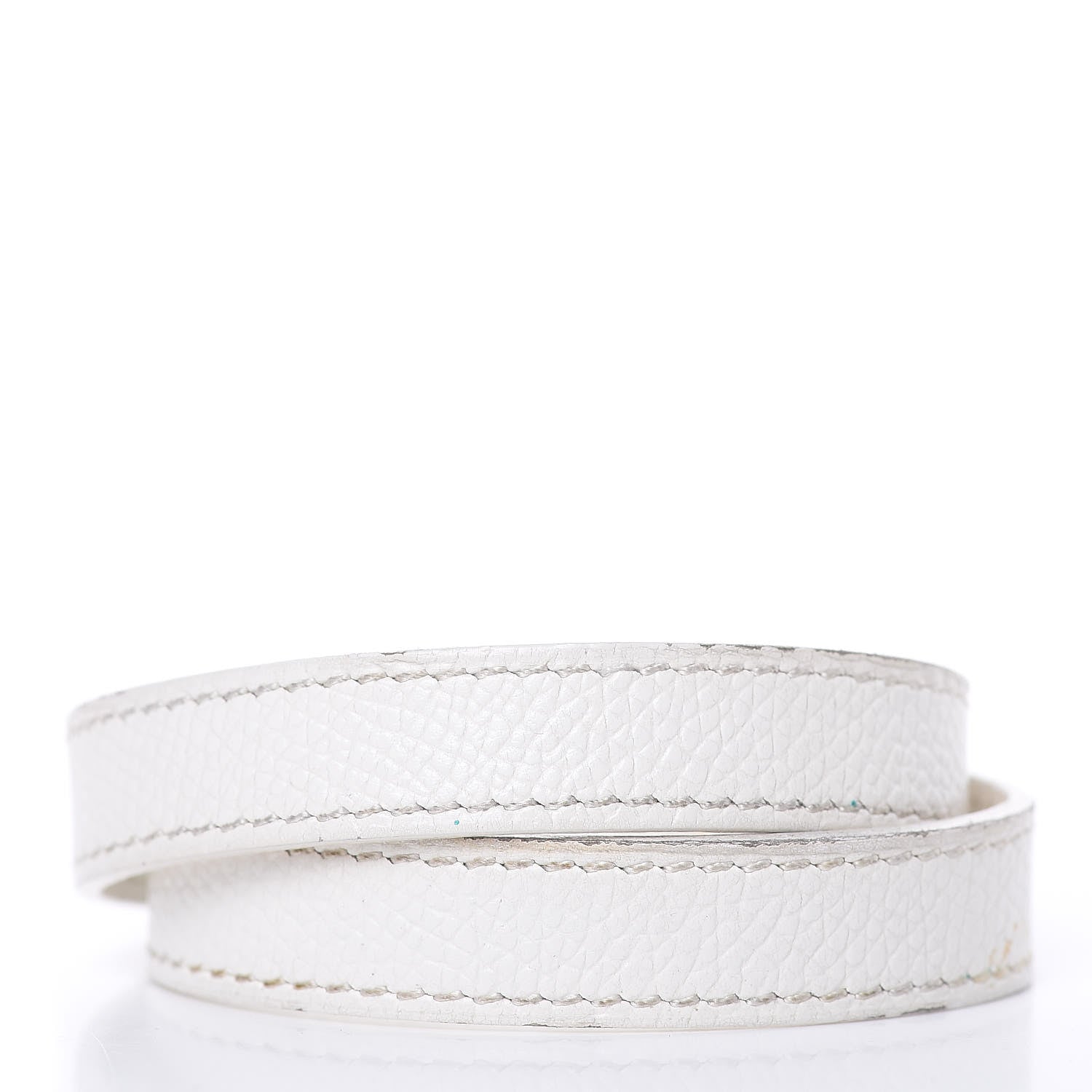Hermes Epsom Kelly Double Tour Bracelet M White 3 of 8