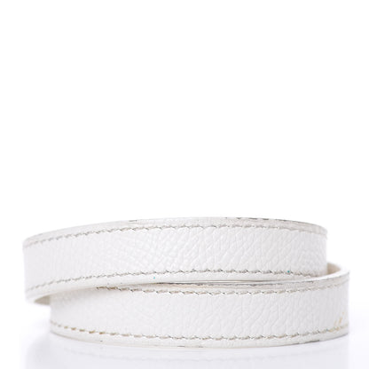 Hermes Epsom Kelly Double Tour Bracelet M White 3 of 8