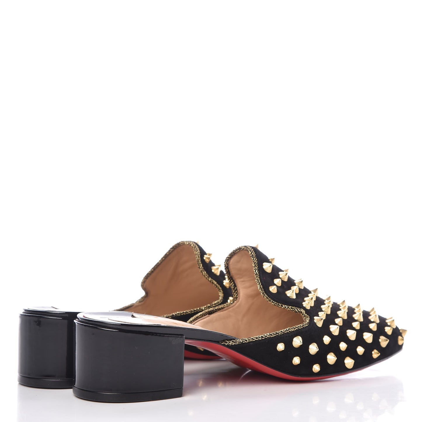 Suede Spikes Mulaconka 35 Mules 41.5 Black