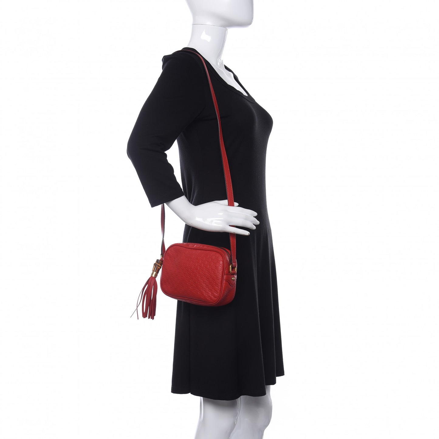 Microguccissima Sunshine Disco Crossbody Bag Red
