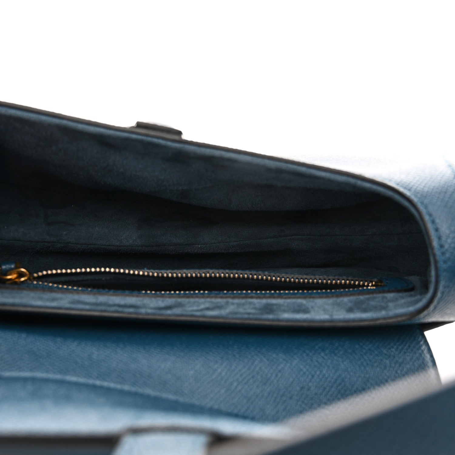 Christian Dior Grained Calfskin Saddle Bag Marine 5 of 11
