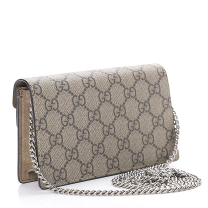 Gucci GG Supreme Monogram Super Mini Dionysus Shoulder Bag Taupe 3 of 11