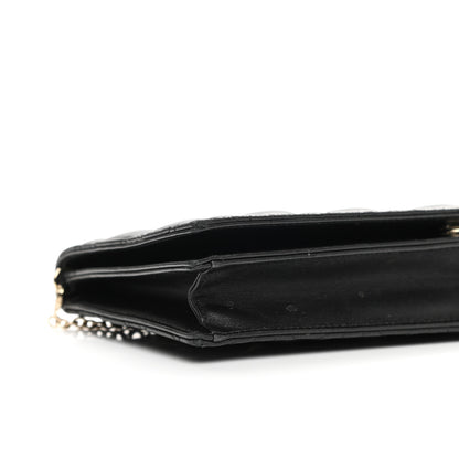 Christian Dior Lambskin Cannage Lady Dior Convertible Clutch Black 7 of 9