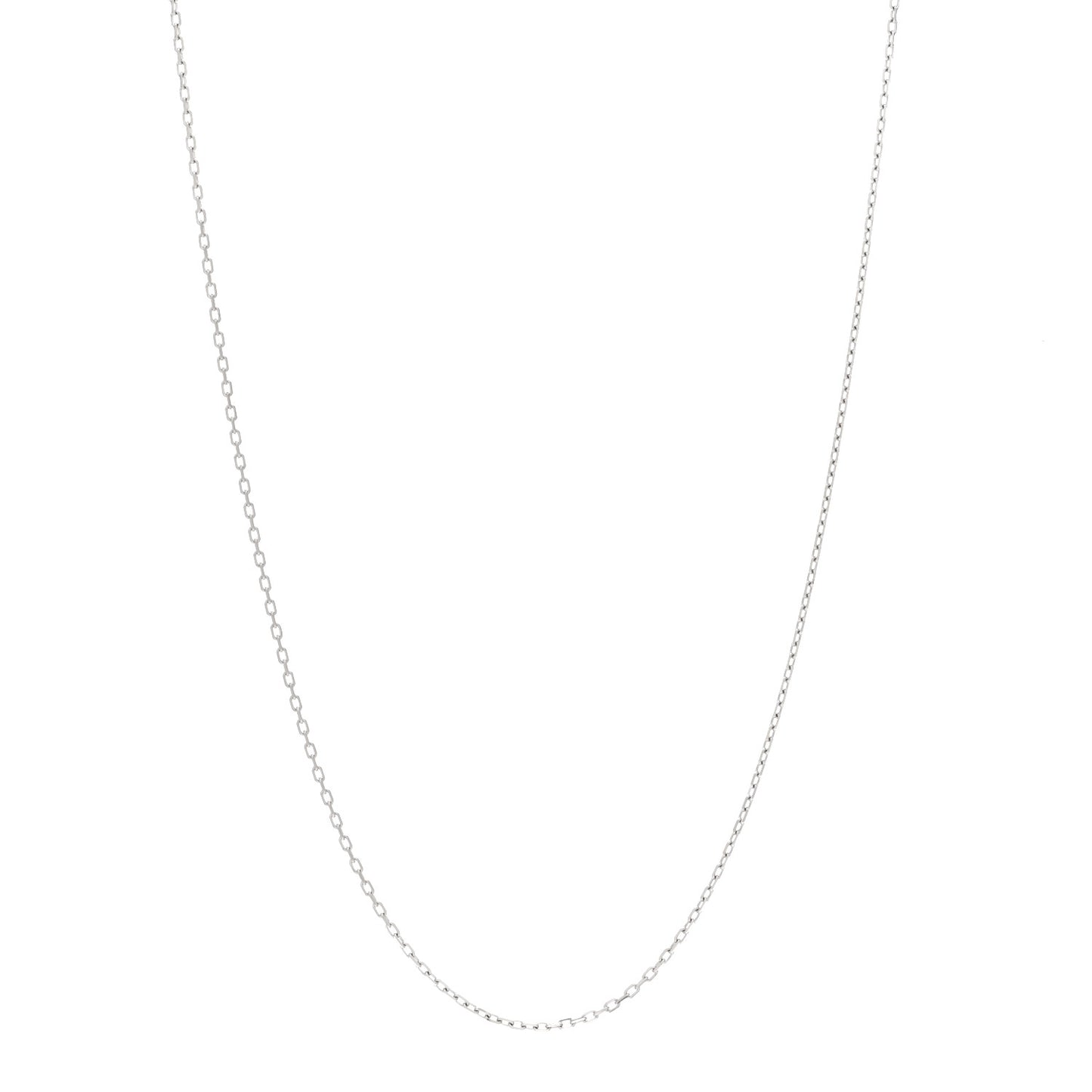 18K White Gold Chain Necklace
