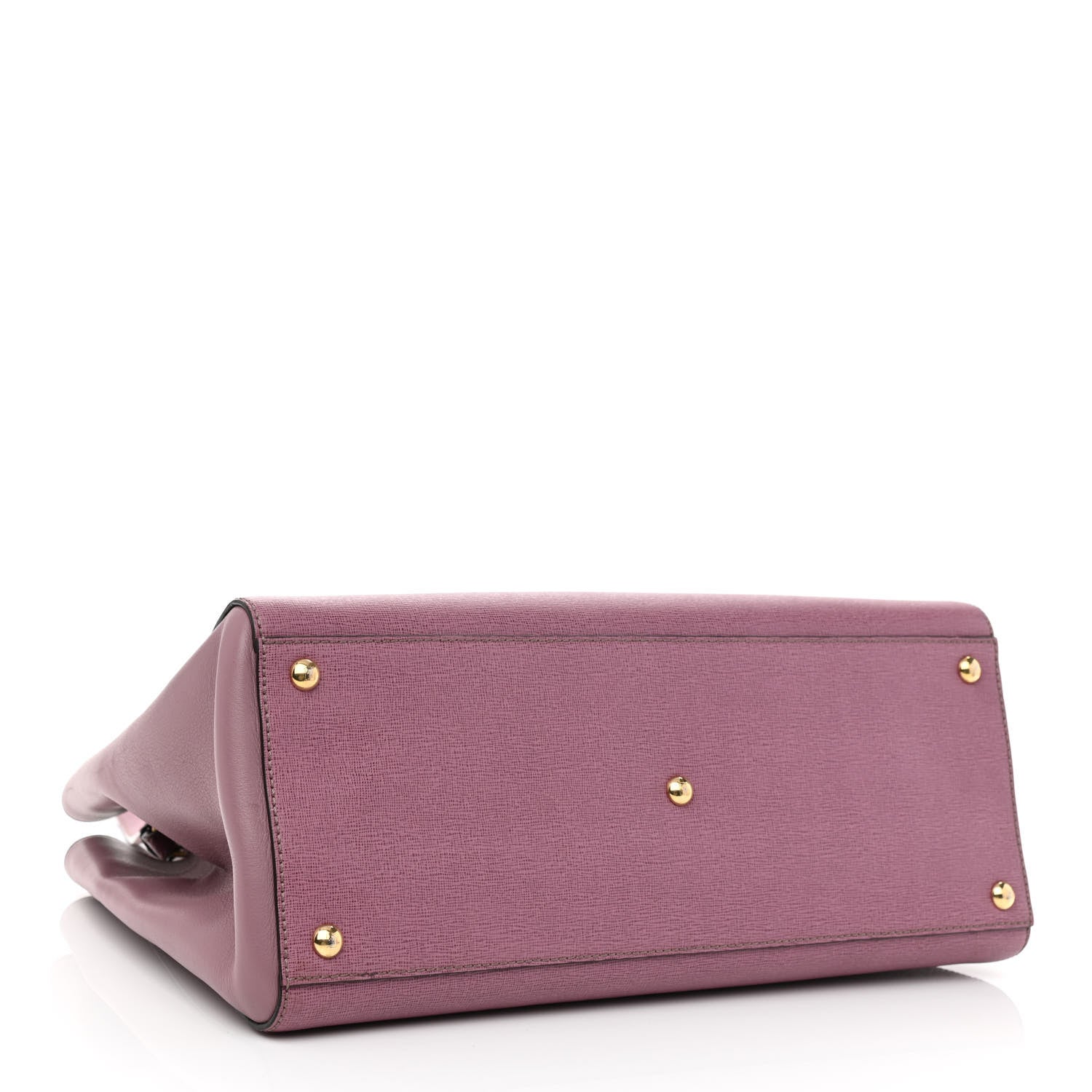 Fendi Vitello Elite Flamingo Regular 2Jours Tote Lilla Glicine 4 of 10
