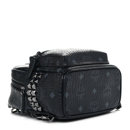 MCM Visetos Side Stud X-Mini Stark Bebe Boo Backpack Black 4 of 9