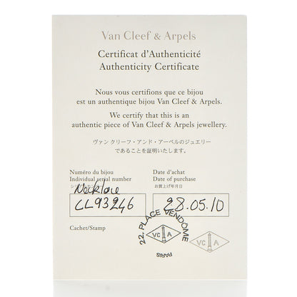 Van Cleef & Arpels 18K Yellow Gold Mother of Pearl 9 Motifs Pure Alhambra Pendant Necklace 7 of 7