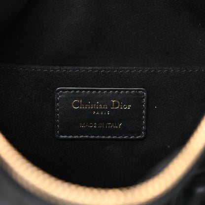 Christian Dior Lambskin Cannage Medium Dior Vibe Hobo Bag Black 6 of 8