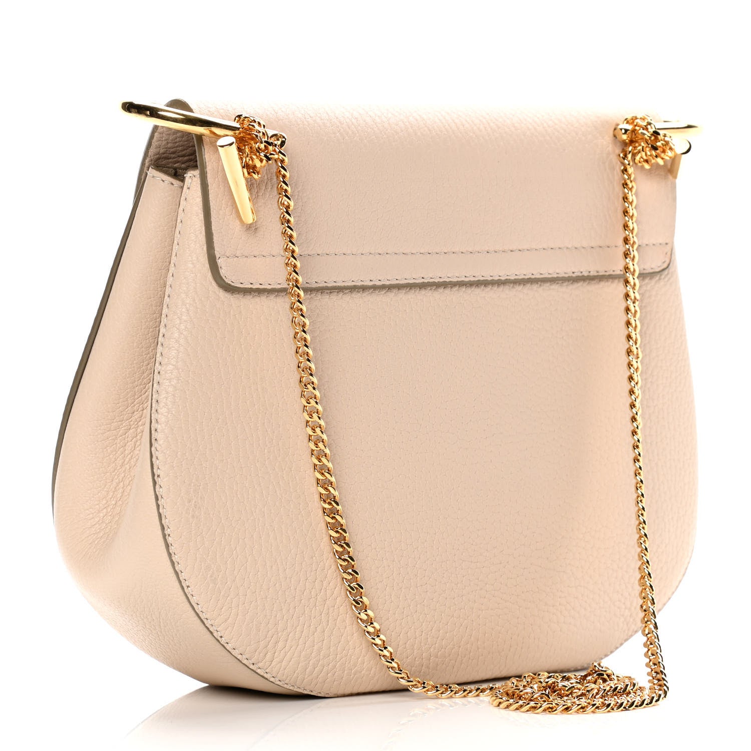 Chloe Grained Lambskin Drew Shoulder Bag Biscotti Beige 2 of 10