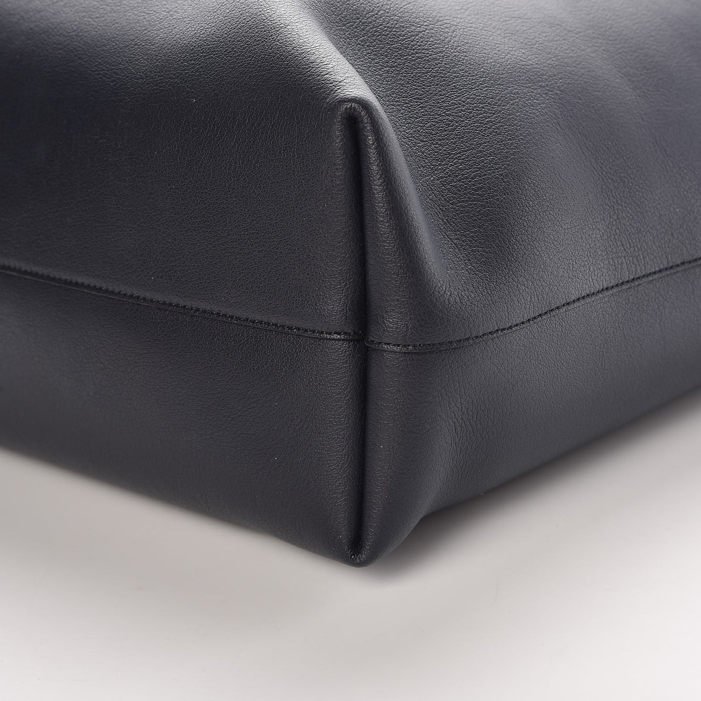 Calfskin Large Shopping Tote Deep Marine