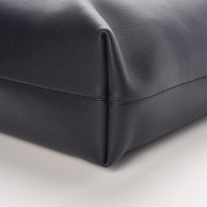 Saint Laurent Calfskin Large Shopping Tote Deep Marine 12 of 12