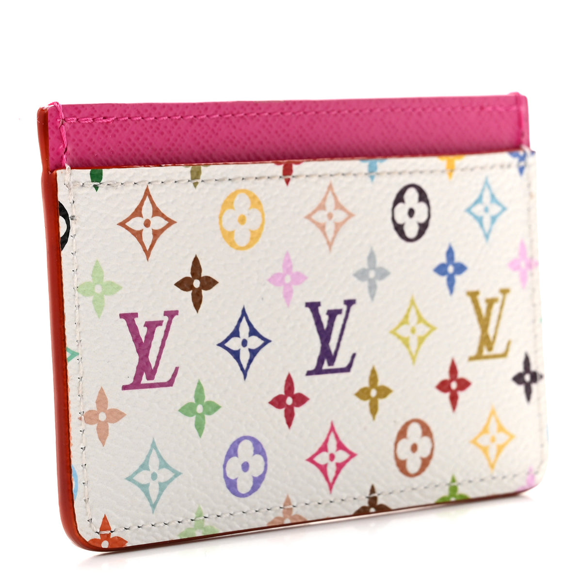 LV X TM Monogram Multicolor Card Holder Kawaii Pink