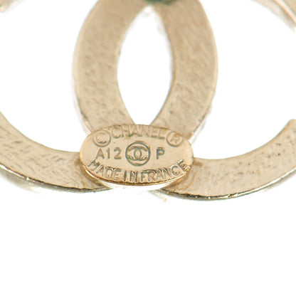Chanel Crystal CC Earrings Gold 7 of 8