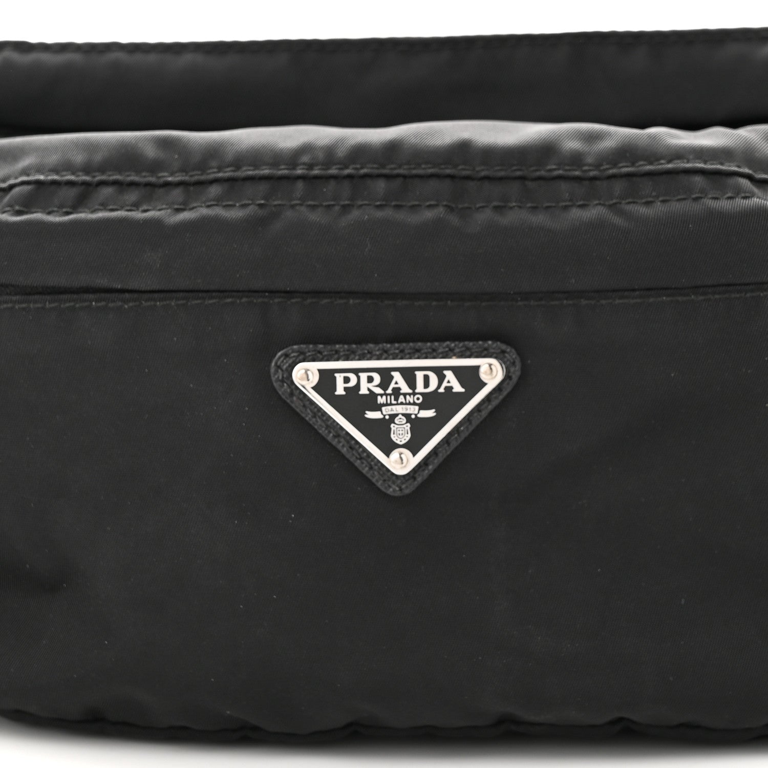 Prada Tessuto Nylon Montagna Belt Bag Black 9 of 12