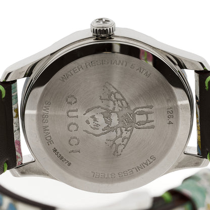 Gucci Stainless Steel Calfskin 38mm Tiger Quartz Watch 4 of 4
