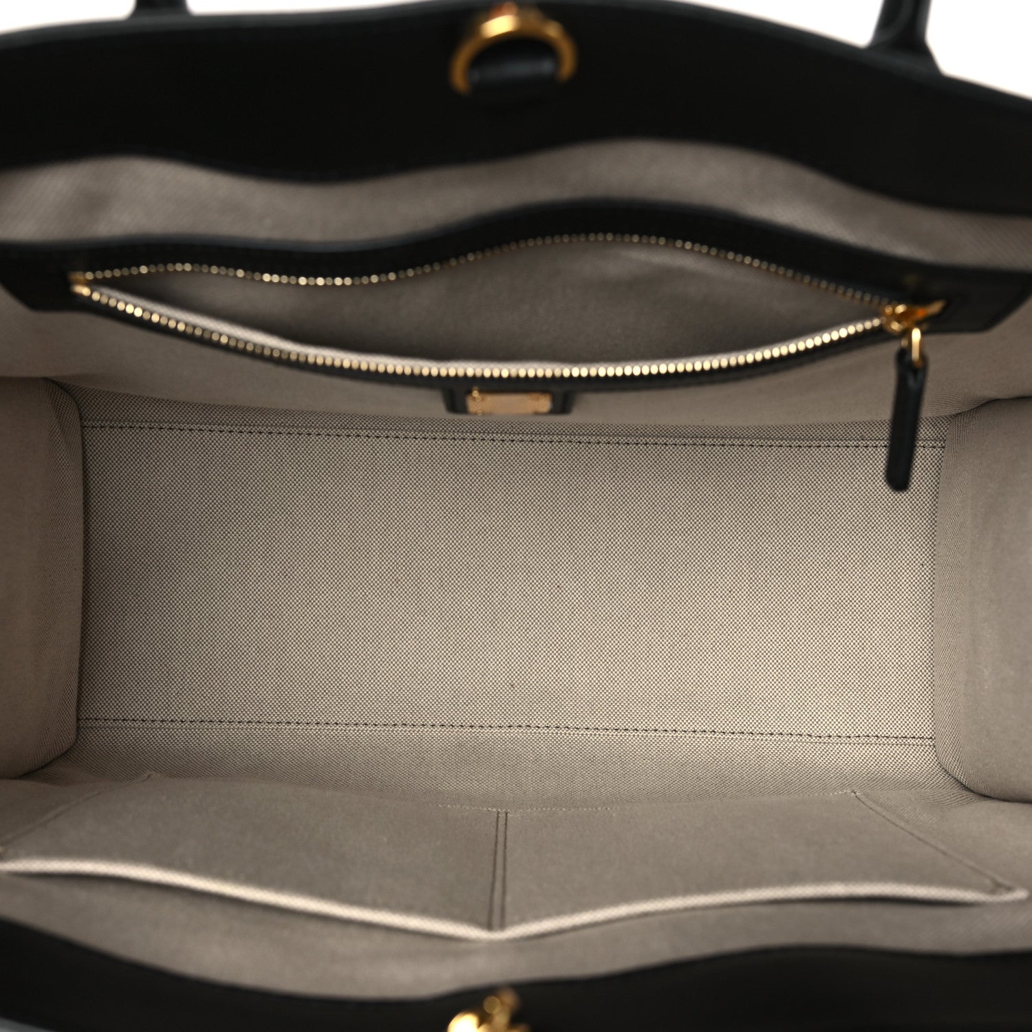 MCM Calfskin Linen Large Munchen Tote Black 6 of 9