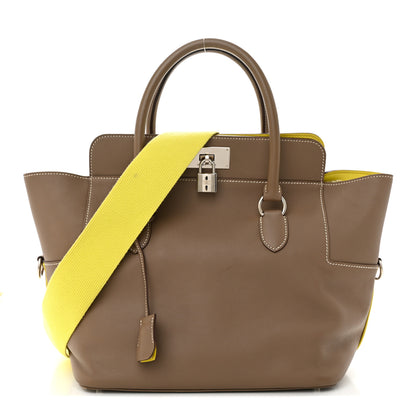 Hermes Swift Verso Toolbox 26 Etoupe Lime 1 of 16