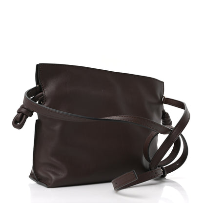 Loewe Calfskin Mini Flamenco Knot Clutch Chocolate 3 of 9