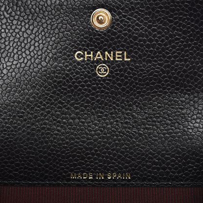 Chanel Caviar Quilted Flap Card Holder Black 6 of 8