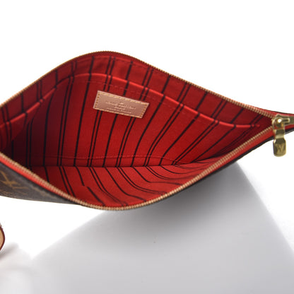 Louis Vuitton Monogram Neverfull MM GM Pochette Cherry 5 of 7