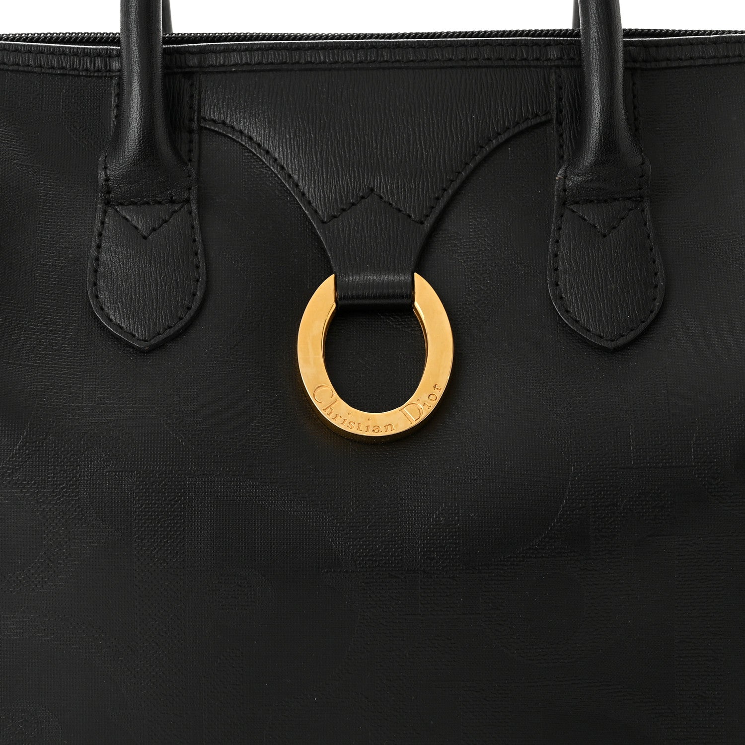 Christian Dior Canvas Diorissimo Boston Black 7 of 10