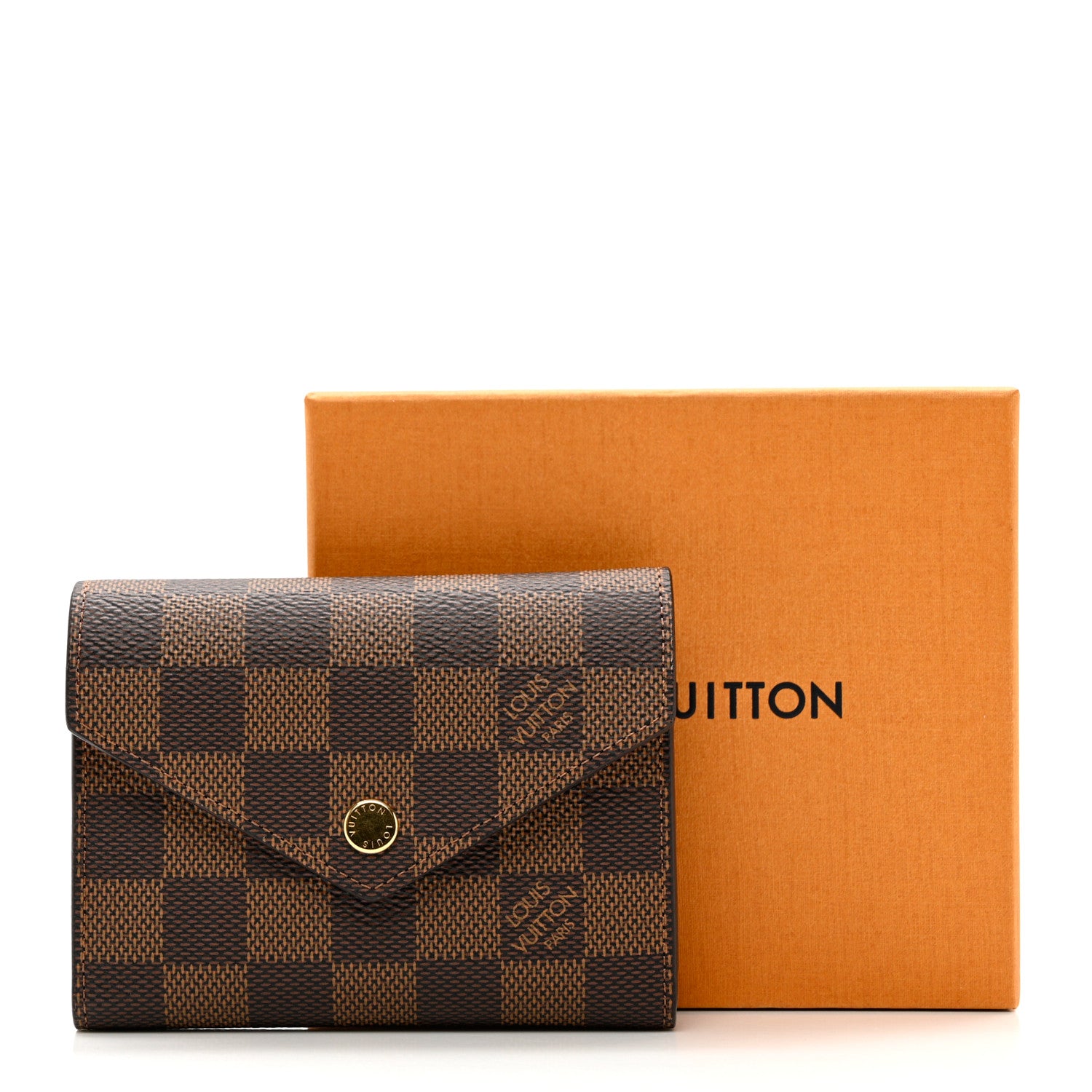Louis Vuitton Damier Ebene Victorine Wallet Cherry 7 of 7