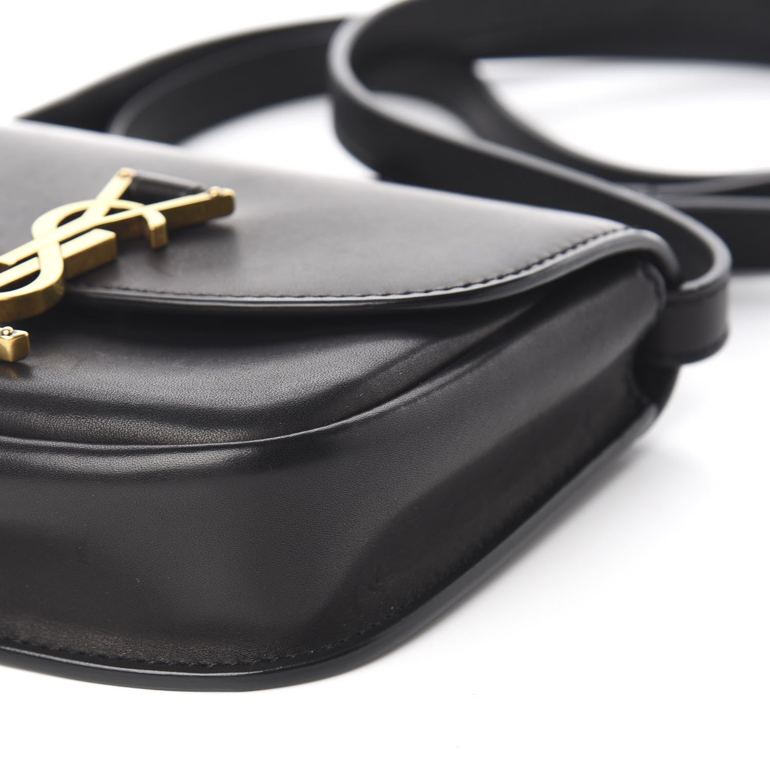 Saint Laurent Smooth Calfskin Mini Classic Monogram Kaia Satchel Black 9 of 11
