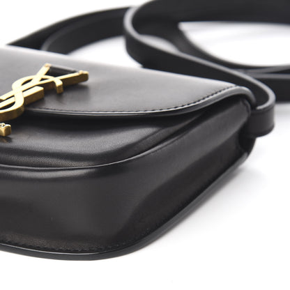 Saint Laurent Smooth Calfskin Mini Classic Monogram Kaia Satchel Black 9 of 11
