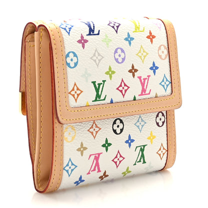 Louis Vuitton Monogram Multicolor Porte-Monnaie Billets Wallet White 3 of 7