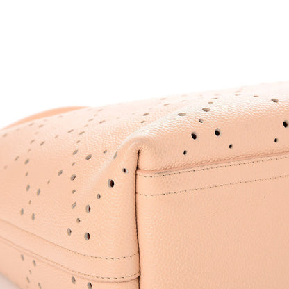 Chanel Perforated Grained Calfskin Small Shopping Tote Light Coral 11 of 13