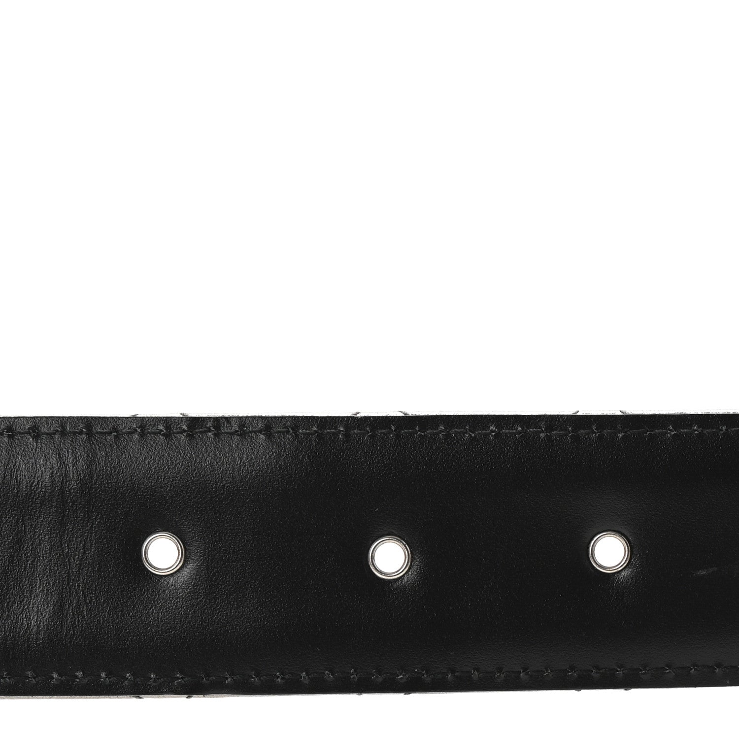 Chanel Metallic Calfskin Quilted CC Chain Belt 95 38 Silver