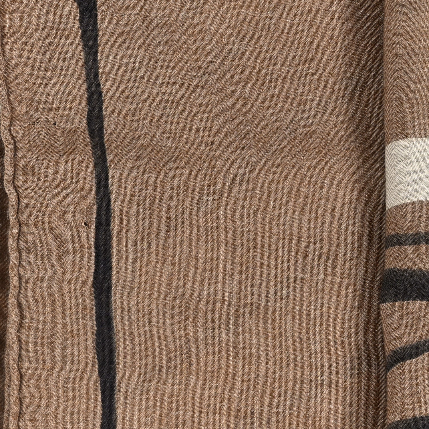 Hermes Cashmere Silk Libre Comme Pegase Shawl 140 Caramel Creme Black 4 of 4