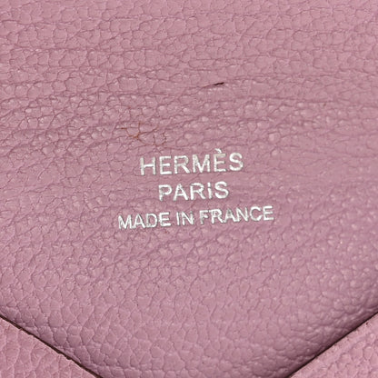 Hermes Chevre Mysore Calvi Card Case Mauve Sylvestre 6 of 10