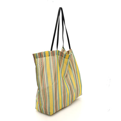 The Row Mesh Saddle Calfskin Barn Tote Bag Multicolor 4 of 10