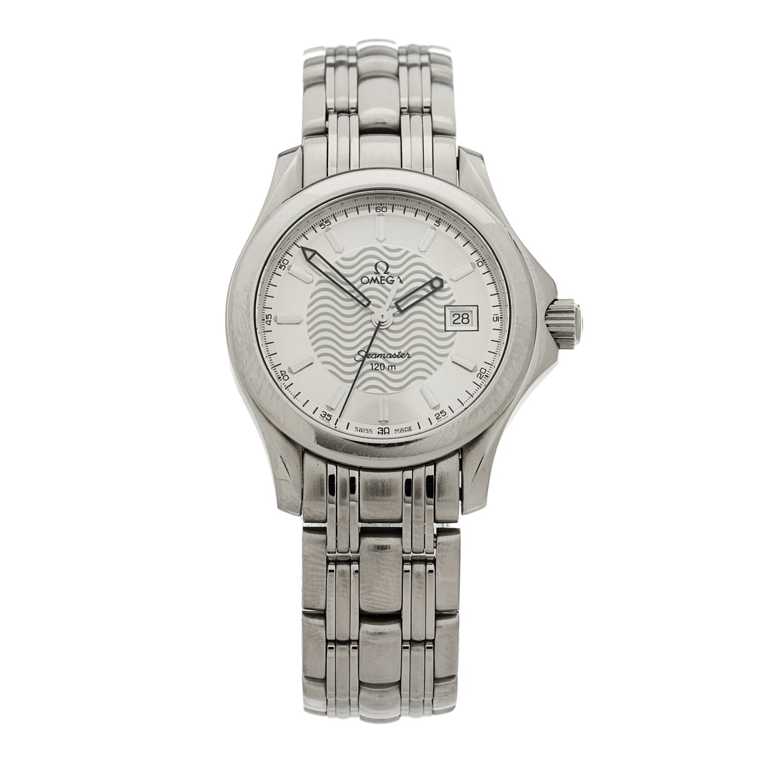 Omega Stainless Steel 28mm Seamaster 120M Quartz Watch Silver 2571.31.00 1 of 4