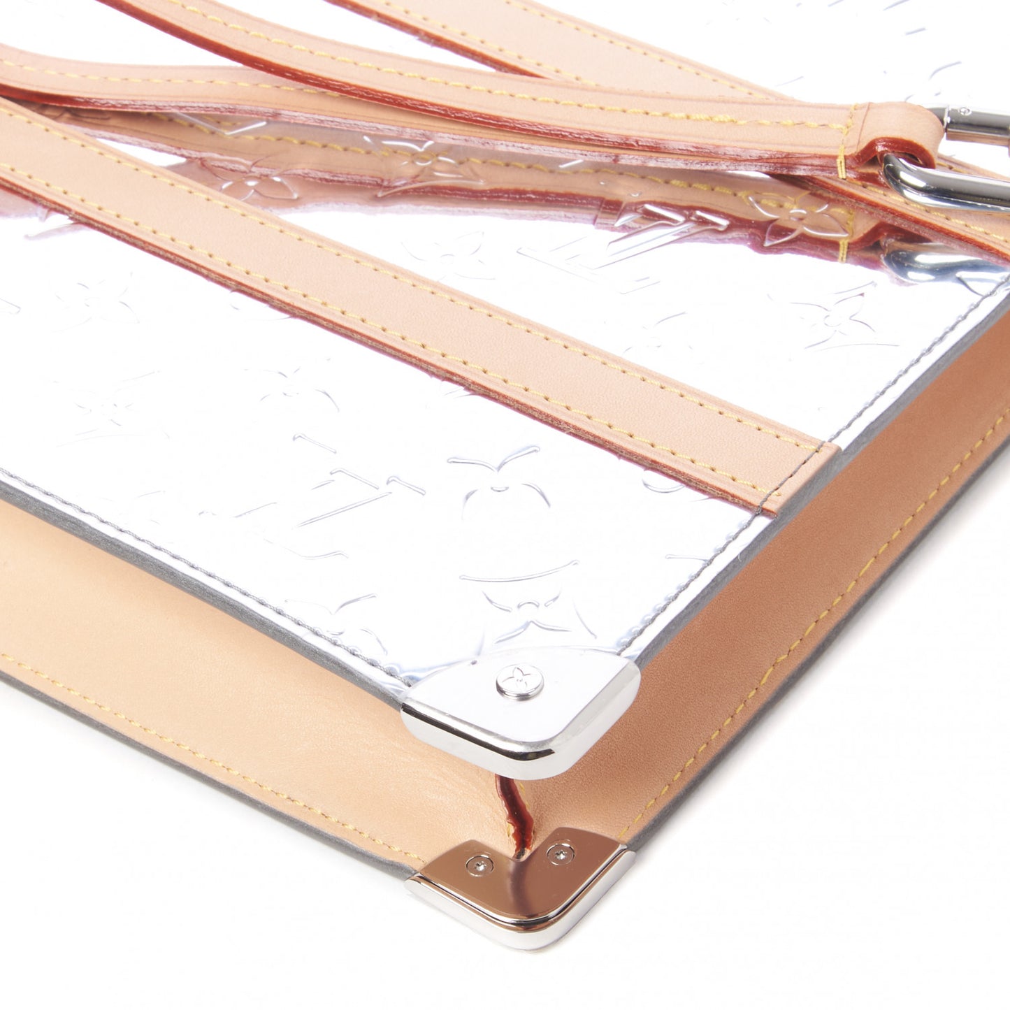 Monogram Mirror Trunk Pouch Silver
