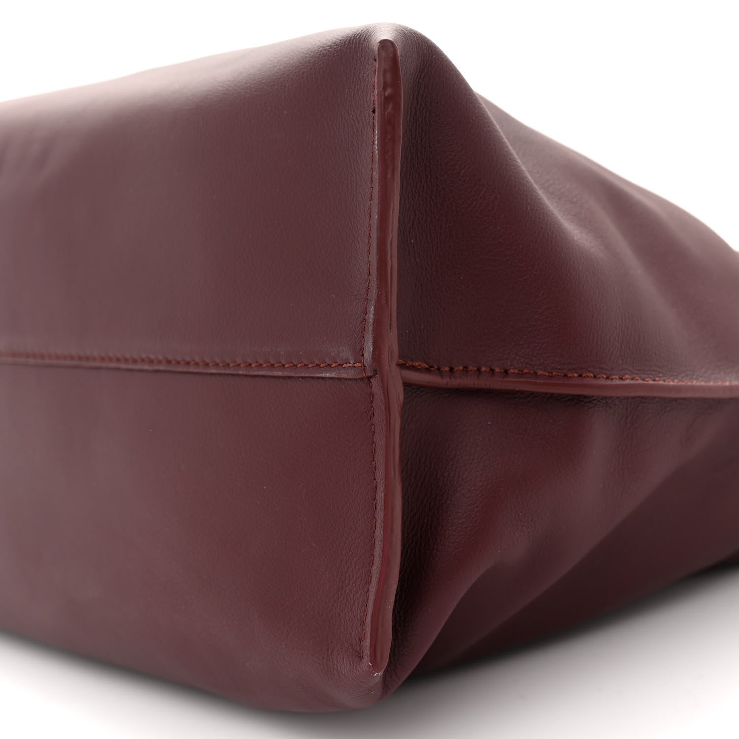 Loewe Calfskin Large Flamenco Knot Bag Dark Burgundy 9 of 10
