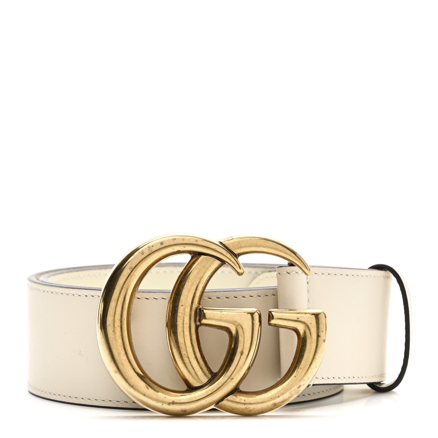 Gucci Calfskin Double G 40mm Belt 70 28 Mystic White 1 of 6