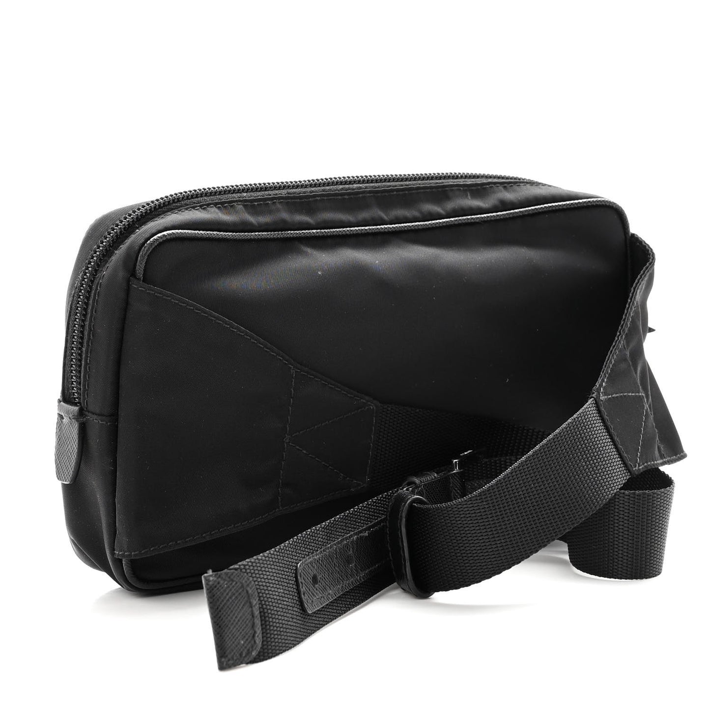 Tessuto Nylon Saffiano Belt Bag Black