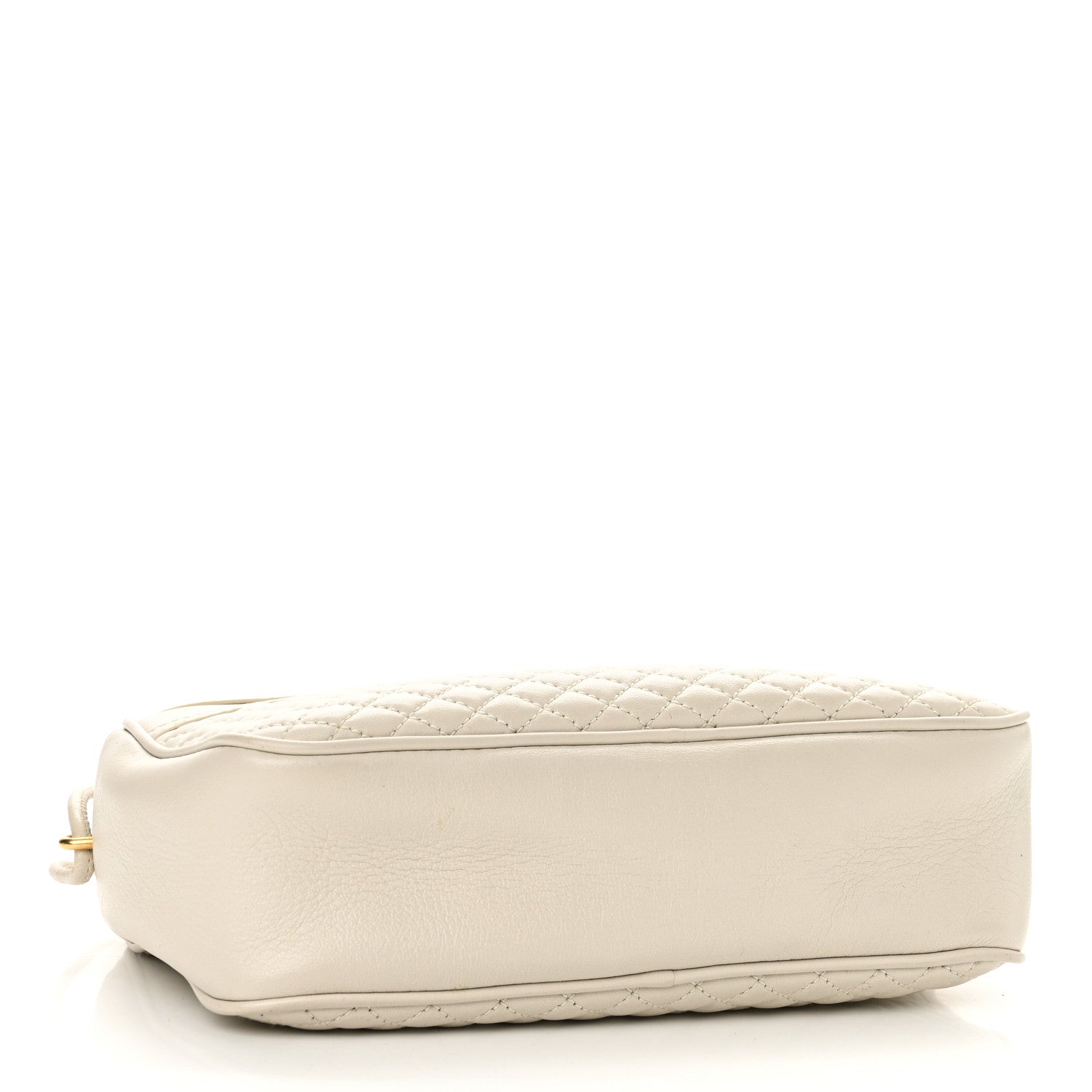 Saint Laurent Lambskin Quilted Victoire Camera Bag Blanc Vintage 4 of 16