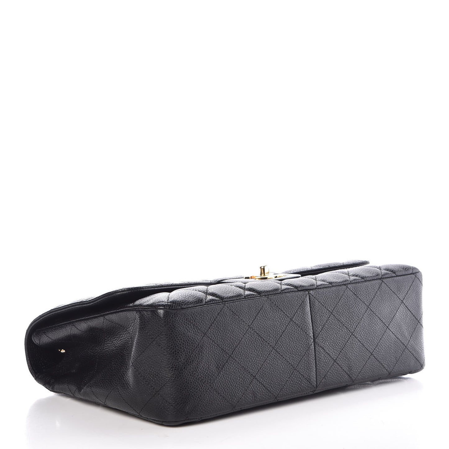 Caviar Quilted Jumbo Single Flap Black
