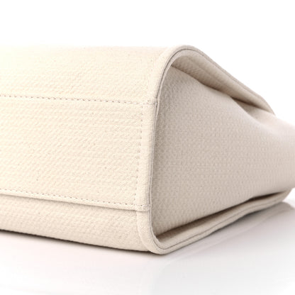 Chanel Mixed Fibers Small Deauville Tote White 10 of 10