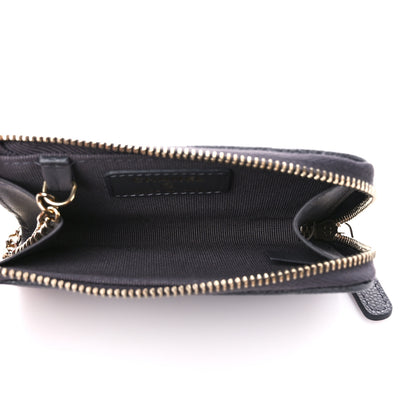 Chanel Caviar Quilted Zipped Key Holder Case Gray 5 of 11