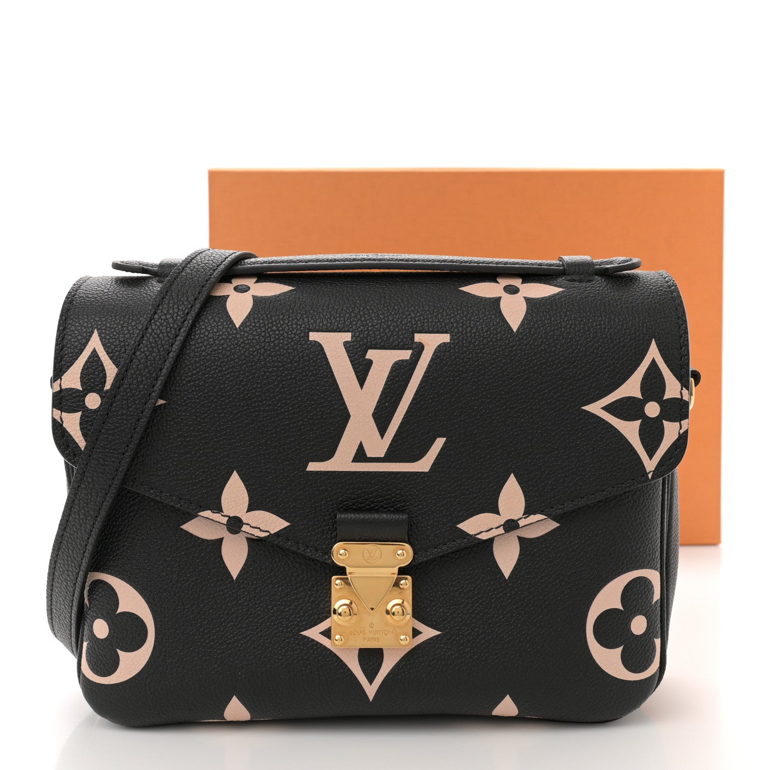 Louis Vuitton Empreinte Monogram Giant Pochette Metis Black Beige 13 of 13