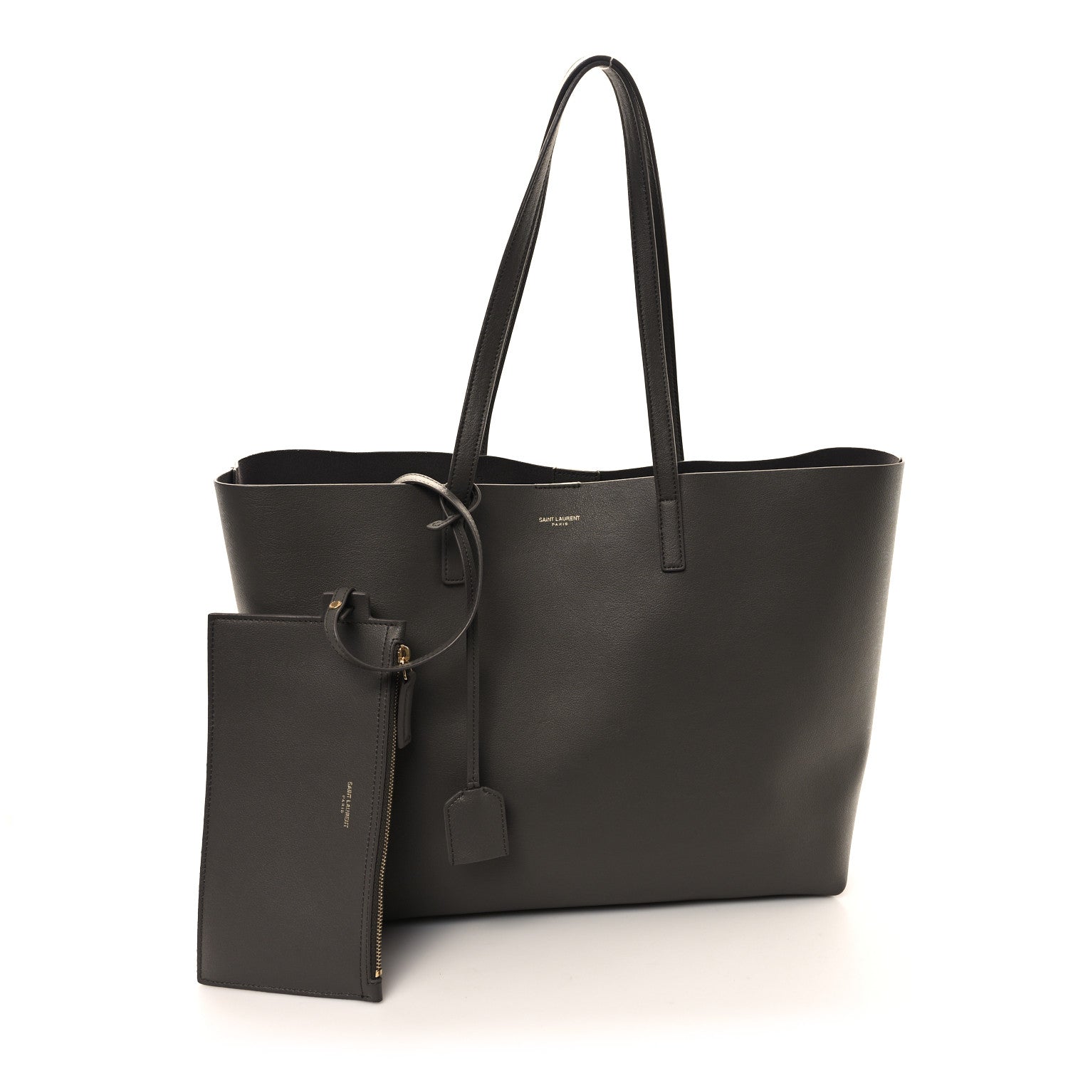 Saint Laurent Calfskin Large Shopping Tote Earth 3 of 11