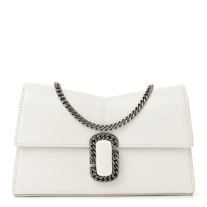 Marc Jacobs Calfskin Saint Marc Chain Wallet White 1 of 13