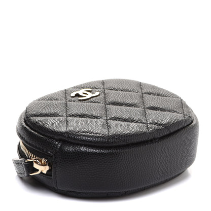 Chanel Caviar Quilted Zip Around Classic Coin Purse Black 4 of 8