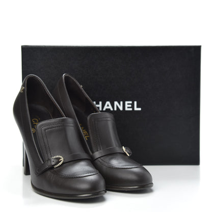 Chanel Calfskin Buckle Pumps 39 Black 11 of 11