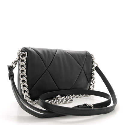 Marc Jacobs Goatskin Quilted J The Puffy Diamond Shoulder Bag Black 3 of 11