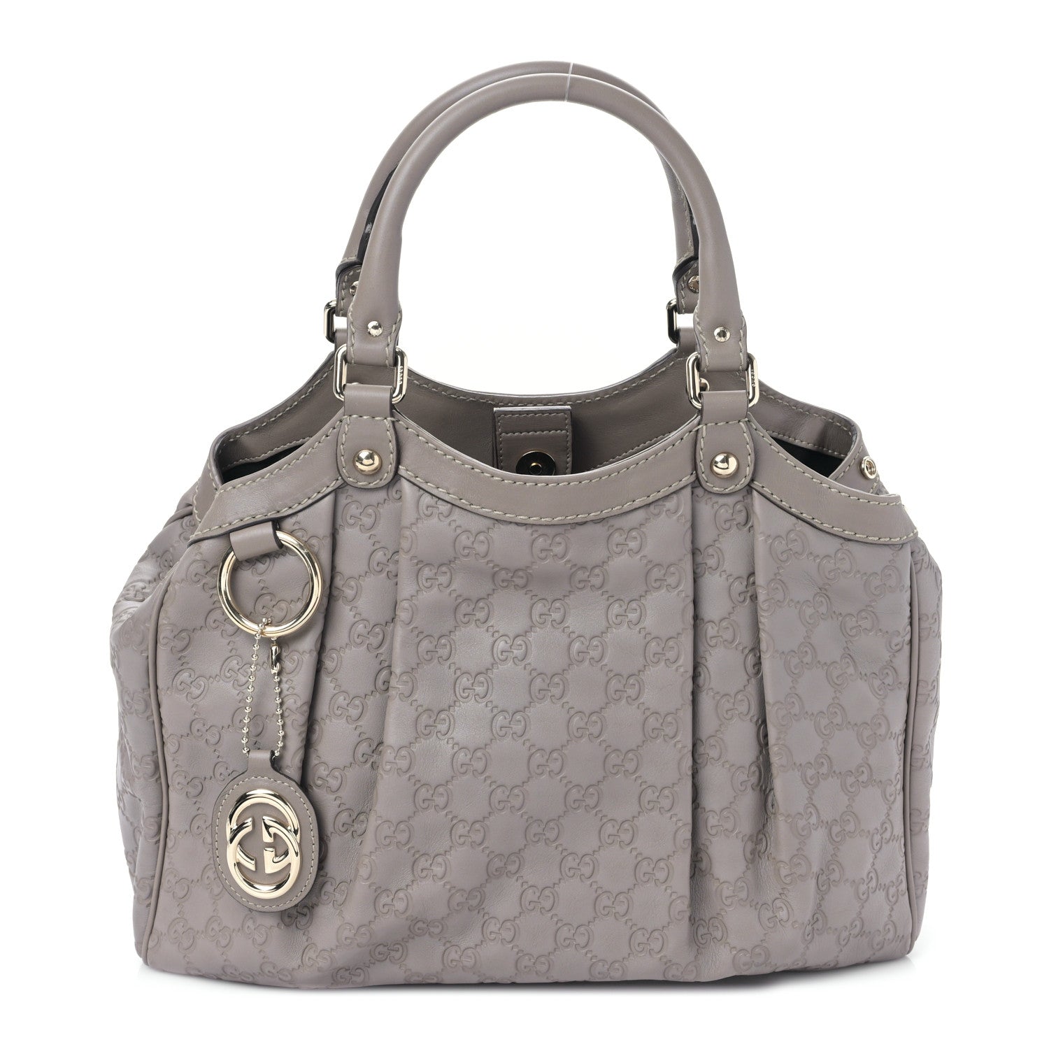 Gucci Guccissima Medium Sukey Tote Taupe 1 of 9